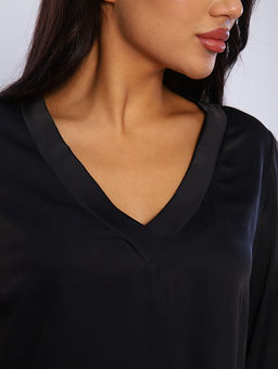 Блуза Ольга_О171/черный - Ihomelux фото 5