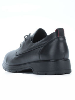 03-5077 BLACK Полуботинки женские (натуральная кожа)