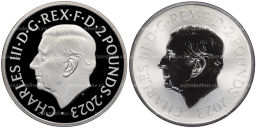 Набор из 2 монет 2 фунта 2023 года Великобритания Британия (в коробке)