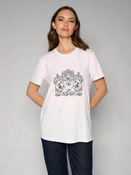 Футболка женская 12411-42030 white - Eleganzza фото 2