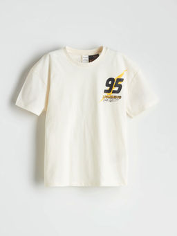 Bisiklet Yaka Arabalar Bask?l? Erkek ?ocuk Ti??rt