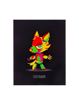 Набор предметных тетрадей Calligrata «Неоновые звери», 10 предметов, 48 листов, со справочным материалом, обложка из мелованного картона, неоновая...