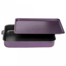 "Violet" Противень с антипригарным покрытием 23х30х6,1см, s0,9мм, металлическая крышка (Россия)
