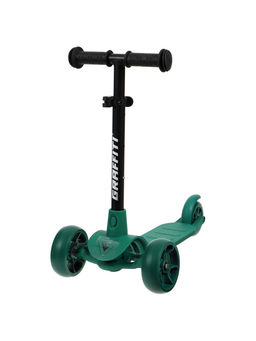 Самокат детский GRAFFITI Baby 24, колёса PU 120/100 мм, зелёный