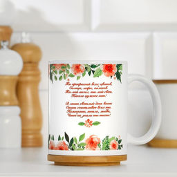 Кружка сублимация С праздником любимая!, c нанесением - Дарим красиво фото 2