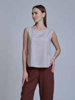 ЛЕН с ХЛОПКОМ топ