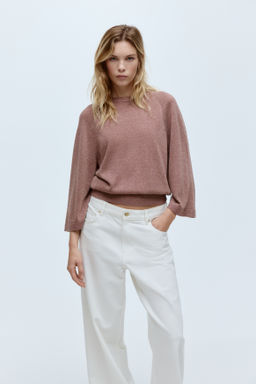 Top de punto fino con brillo - H&m фото 5
