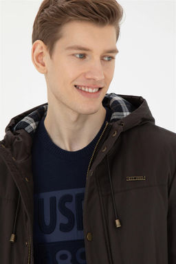 Мужское пальто цвета хаки Неожиданная скидка в корзине - U.s. polo assn фото 2