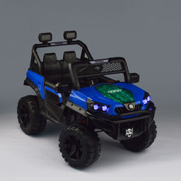 Электромобиль "Фиджи" на аккумуляторе, с р/у управлением, 12V4.5 двухприводный (синий)