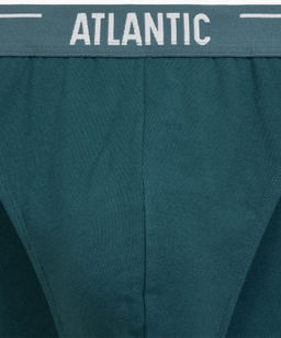 ATLANTIC 5SMP-004 Трусы спорт Solid - набор (5 шт.) морской + бирюзово-зеленый + черный + серый меланж + темно-голубой фото 4