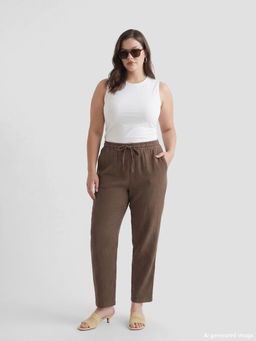 Beli Lastikli Havu? Kesim Kad?n M?slin Pantolon