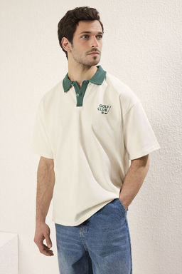 TRENDYOL MAN Lacivert Regular Polo Yaka Duz Orme Polo Yaka T-shirt TMNSS25PO00005 - Trendyolmilla фото 2