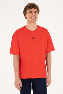 Футболка мужская U.S. Polo Assn красная хлопок  фото 8