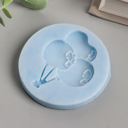 Молд силиконовый "Шарики воздушные" 6,5*0,5 см,  силикон 28р. Вес 10 гр МИКС