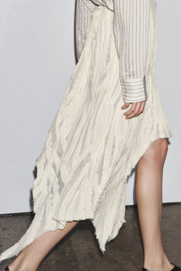 ZW COLLECTION ASYMMETRIC PLEATED SKIRT - Zara фото 3