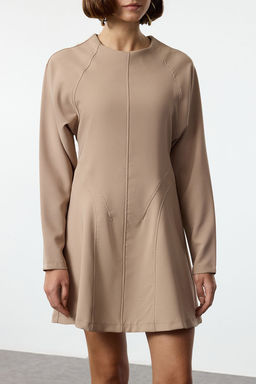 Vizon A Kesim Dikis Detayl? Mini Dokuma Elbise TWOAW25EL00124 - Trendyolmilla фото 4