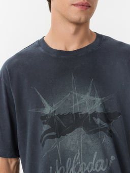 Футболка мужская серая с принтом и надписью Volkodav - Mark formelle фото 4