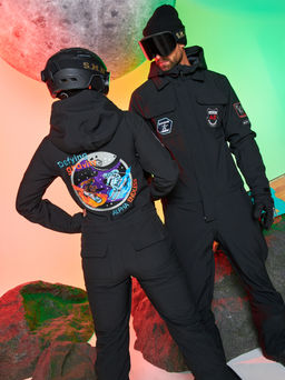 Женский сноубордический горнолыжный комбинезон Alpha Endless Aeternitas 223/2305 BLK - Черный  фото 8