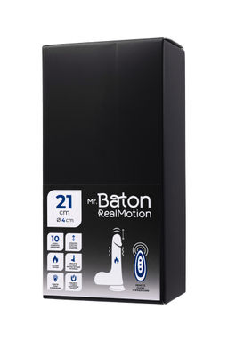 Вибратор-пульсатор реалистичный, Mr.Baton, RealMotion, силикон, 21см, 4