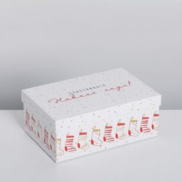 Набор подарочных коробок 5 в 1 Волшебства в Новом году, 32.5 х 20 х 12.5 - 22 х 14 х 8.5 - Дарите счастье фото 6