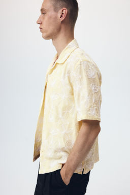 Camisa resort bordada Regular Fit - H&m фото 7