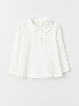 Bebe Yaka Uzun Kollu Basic K?z Bebek Ti??rt