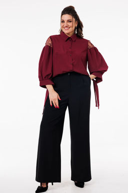 Блуза ANELLI 1238 рубиновое вино фото 5