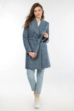 Пальто женское демисезонное(пояс) - El podio фото 5