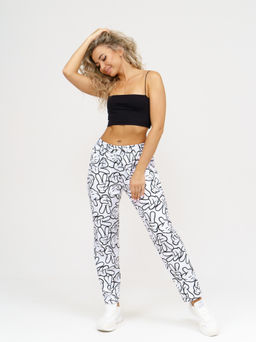 953 Брюки "Белый/микки"