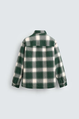 QUILTED CHECK OVERSHIRT