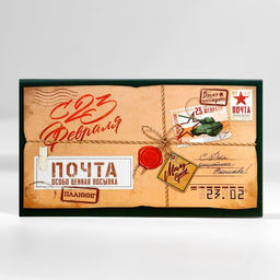 Подарочный набор, ежедневник в твердой обложке А5, 80 л планер, 50 л. С днем защитника отечества. 23 февраля - Artfox фото 6