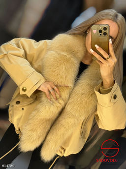 Парка с натуральным мехом