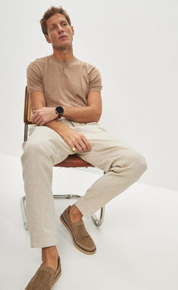 Брюки лен P411-0865 natural linen - Primm фото 8