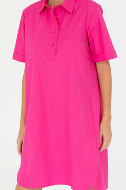 Женское плетеное платье цвета фуксии - U.s. polo assn фото 13