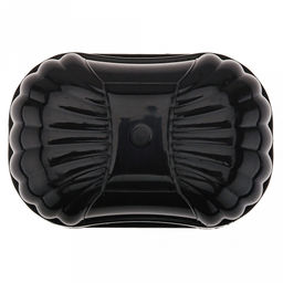 Мыльница дорожная пластмассовая "Фигурная" 11,5х7,5х6см, графитовый (Россия)