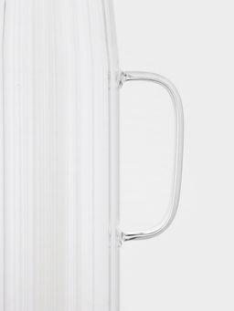 Кувшин "Эко.Дольки" 1500 мл, 9×14×28 см, с бамбуковой крышкой