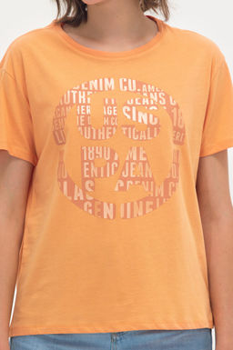 Женская оранжевая футболка - U.s. polo assn фото 6