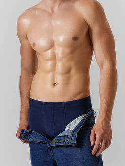 Цена за 2 штуки! Трусы боксеры мужские синие синий 411230