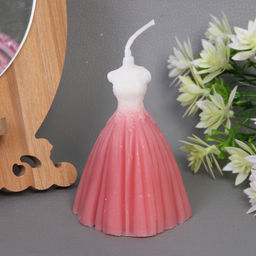 Свеча "Бальное платье" 6*8, Розовый