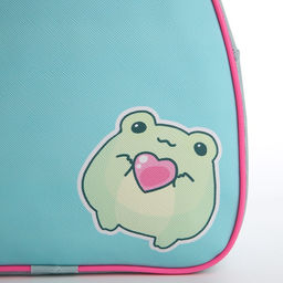 Рюкзак детский Милая лягушка, 23*20,5 см, отдел на молнии, цвет мятный - NAZAMOK KIDS фото 4