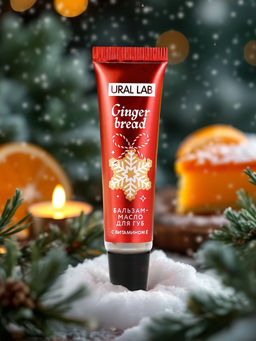 Цена за 2 шт. Бальзам-масло для губ, аромат апельсиновый пирог, 10 г, URAL LAB