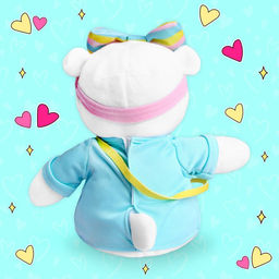 Мягкая игрушка «Мишка Лаппи», с уточкой, в очках, 22 см