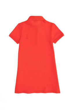 Красное трикотажное платье с воротником-поло для девочек и короткими рукавами Неожиданная скидка в корзине - U.s. polo assn фото 4