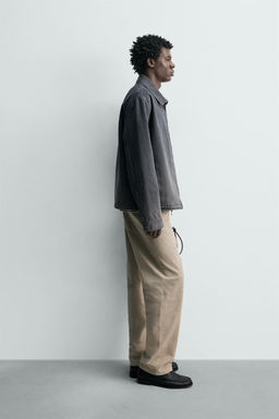 CAZADORA DENIM REGULAR FIT CREMALLERA / ?ndigo oscuro - Zara фото 4