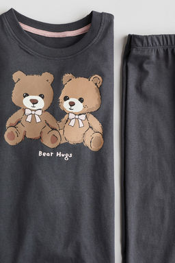 Pijama estampado de algodon - H&m фото 2