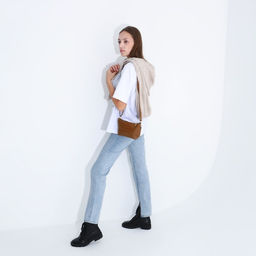 Сумка кросс-боди на молнии, цвет коричневый - Simaland фото 8