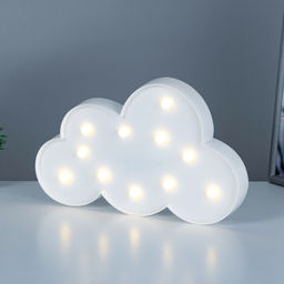 Фигурка светящаяся RISALUX «Облачко», 11хLED, ночники, батарейки 2×АА, 29×3×18 см, МИКС