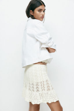 Falda en punto pointelle - H&m фото 6