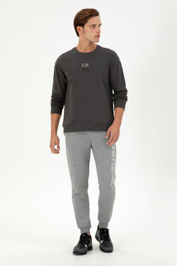 Erkek Antrasit Basic Sweatshirt