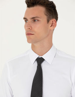 Beyaz Slim Fit Uzun Kollu Basic G_mlek - Pierre cardin фото 2